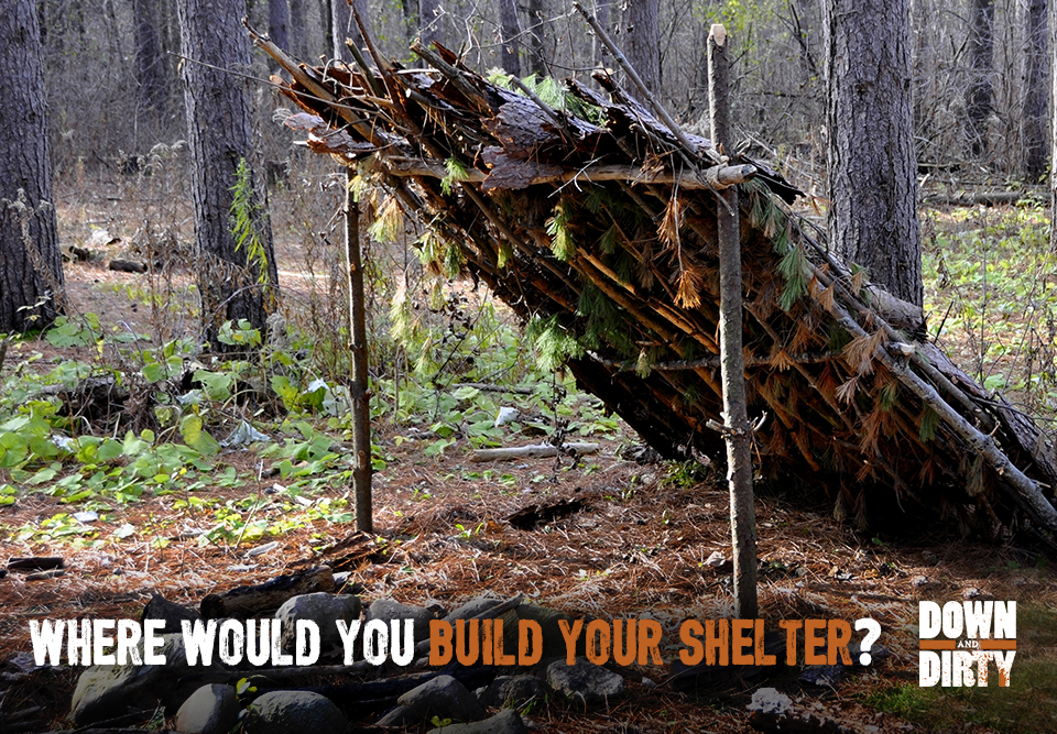 Where would you build your shelter?
